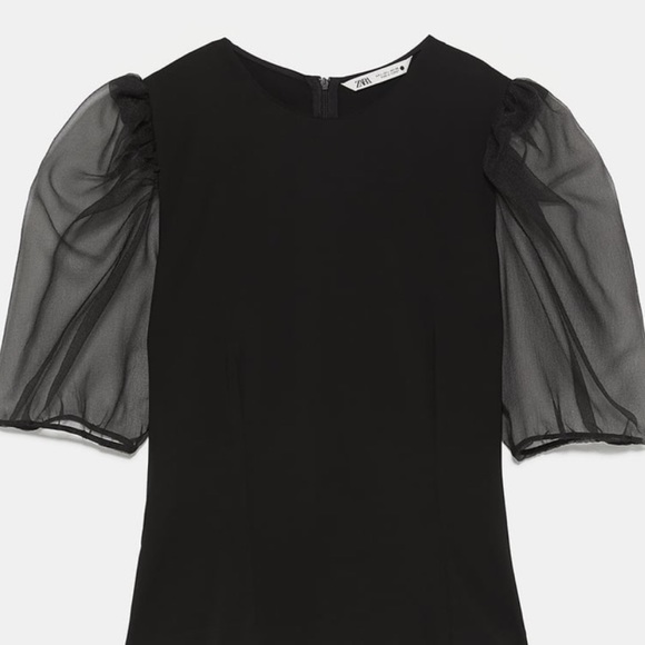 New with tags Zara organza sleeve top XS - Picture 4 of 4